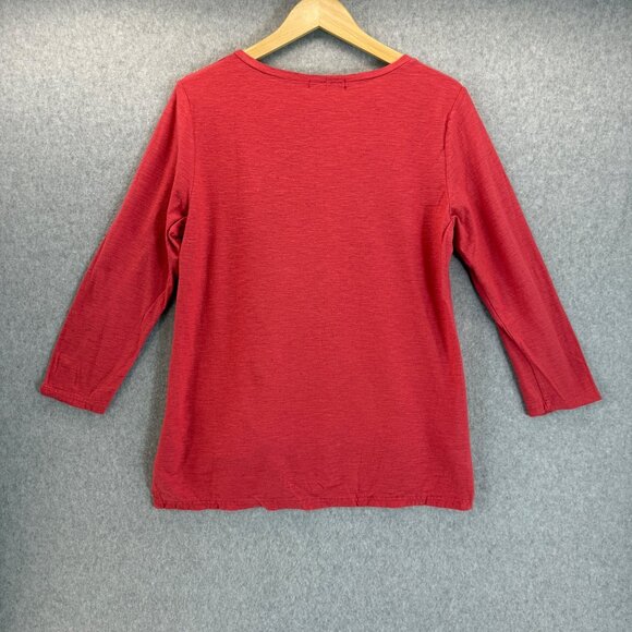 Cut Loose Watermelon Pink 3/4 Sleeve Shirt Top Casual Everyday Wear Size Large - Picture 5 of 11